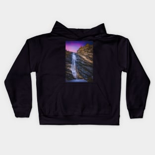 Bridal Veil Falls Sunset Kids Hoodie